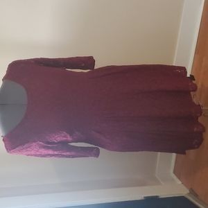 Lane Bryant Burgundy/wine Lace Dress